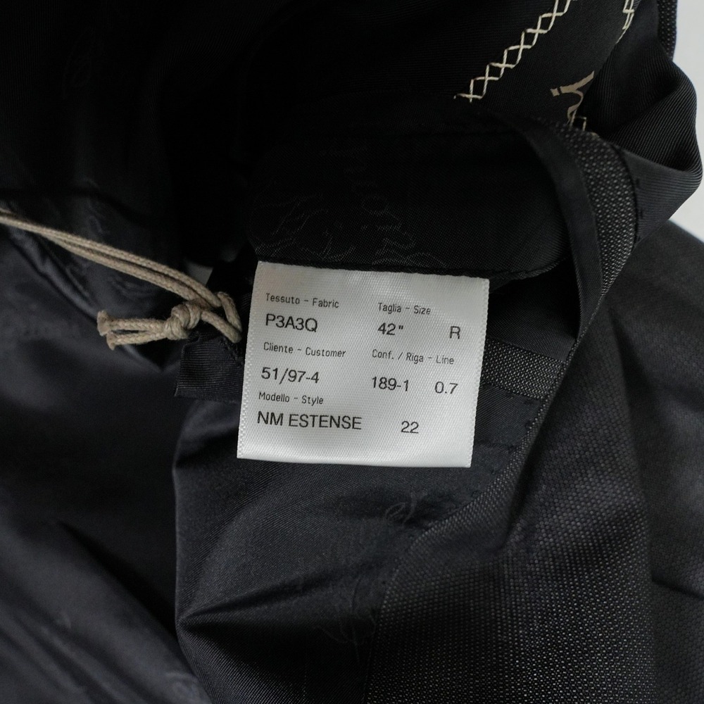 Brioni NM Estense Mens Blazer 42R Charcoal Grey Wool Silk 2-Button Sport Coat IT - Picture 12 of 14